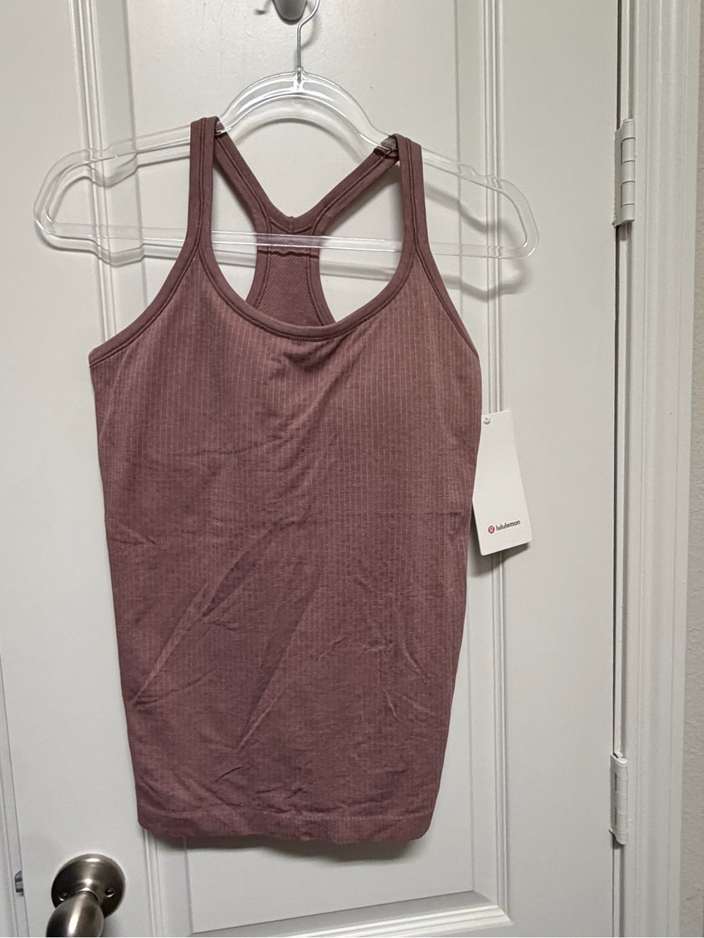 lululemon Ebb to Street Ribbed Racerback Tank - Twilight Rose